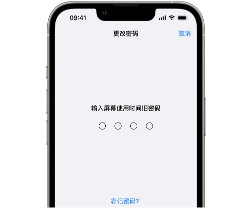 扶风iPhone屏幕维修分享iPhone屏幕使用时间密码忘记了怎么办 