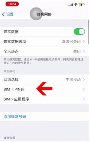 扶风苹果14维修网分享如何给iPhone14的SIM卡设置密码 