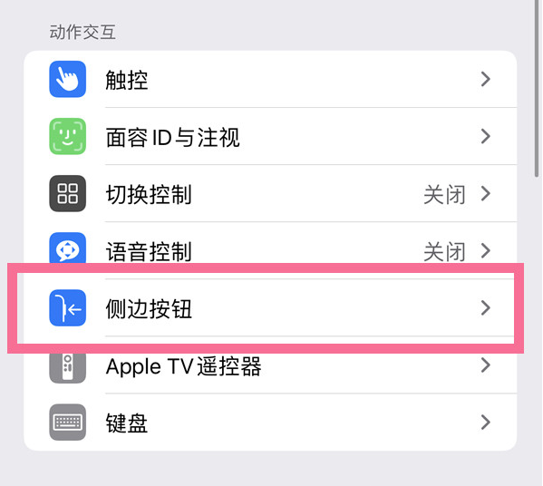 扶风苹果14维修店分享iPhone14 Plus侧键双击下载功能关闭方法 